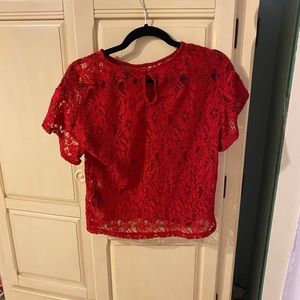 Red blouse